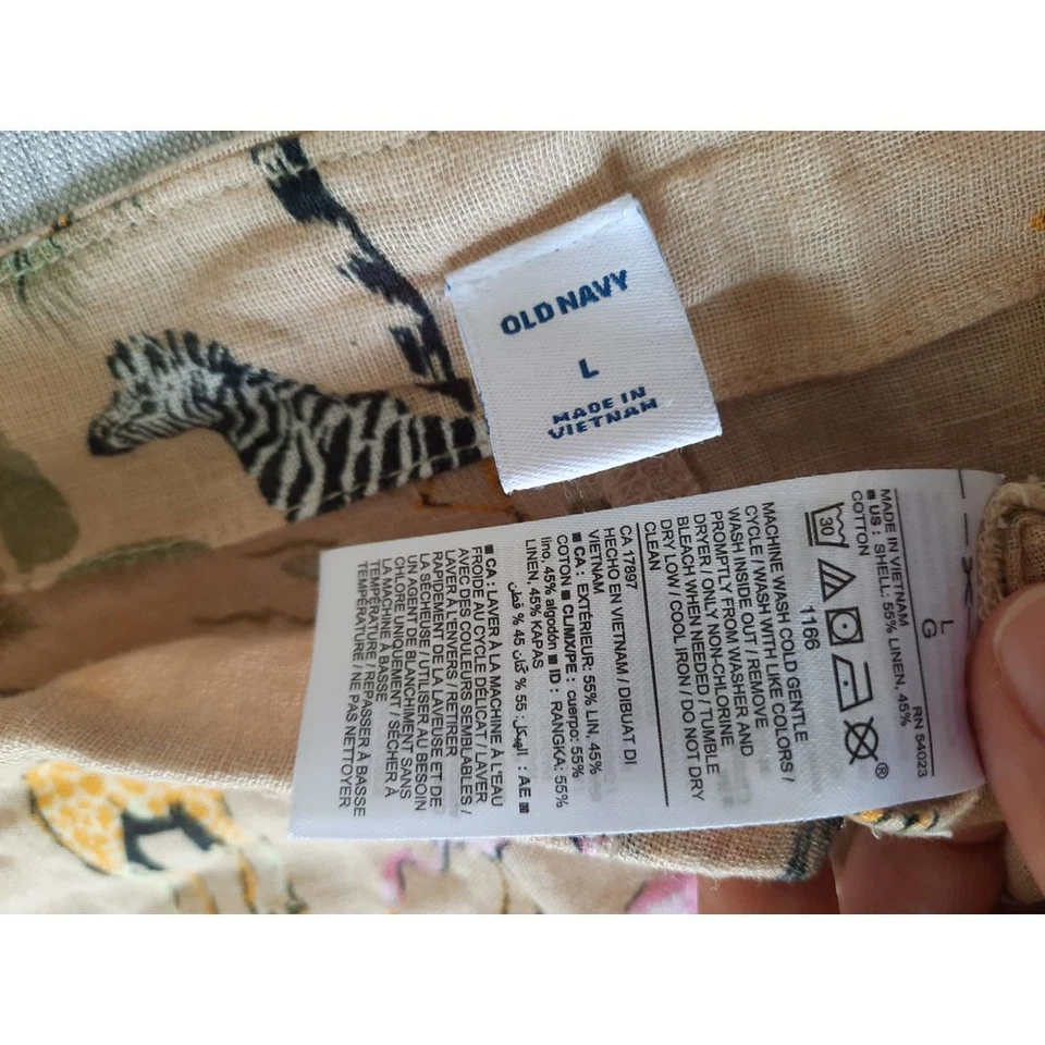 Старый темно-синий женщин большой Summer разноцветный холст льняной пейсли цветочный блузка - Изображение 4 из 4