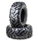 Set 2 Wanda Utv Atv Tires 27x9-14 27x9x14 8-Ply Solid Mud 20mm tread