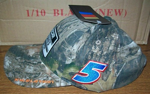 KYLE LARSON #5 HANDRICKS CAMO 2021 NASCAR CHAMPION HAT BRAND NEW!!! - 第 2/4 張圖片