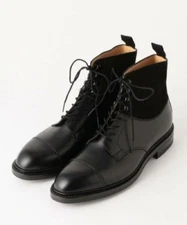MEN HANDMADE LEATHER & SUEDE LACES UP TWO TONE BOOTS MENS CASUAL DRESS BOOTS