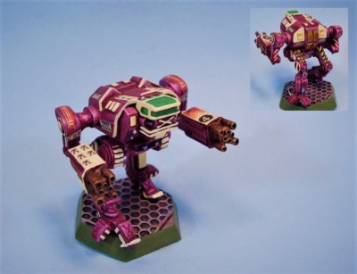 Battletech painted miniature Cygnus MWC