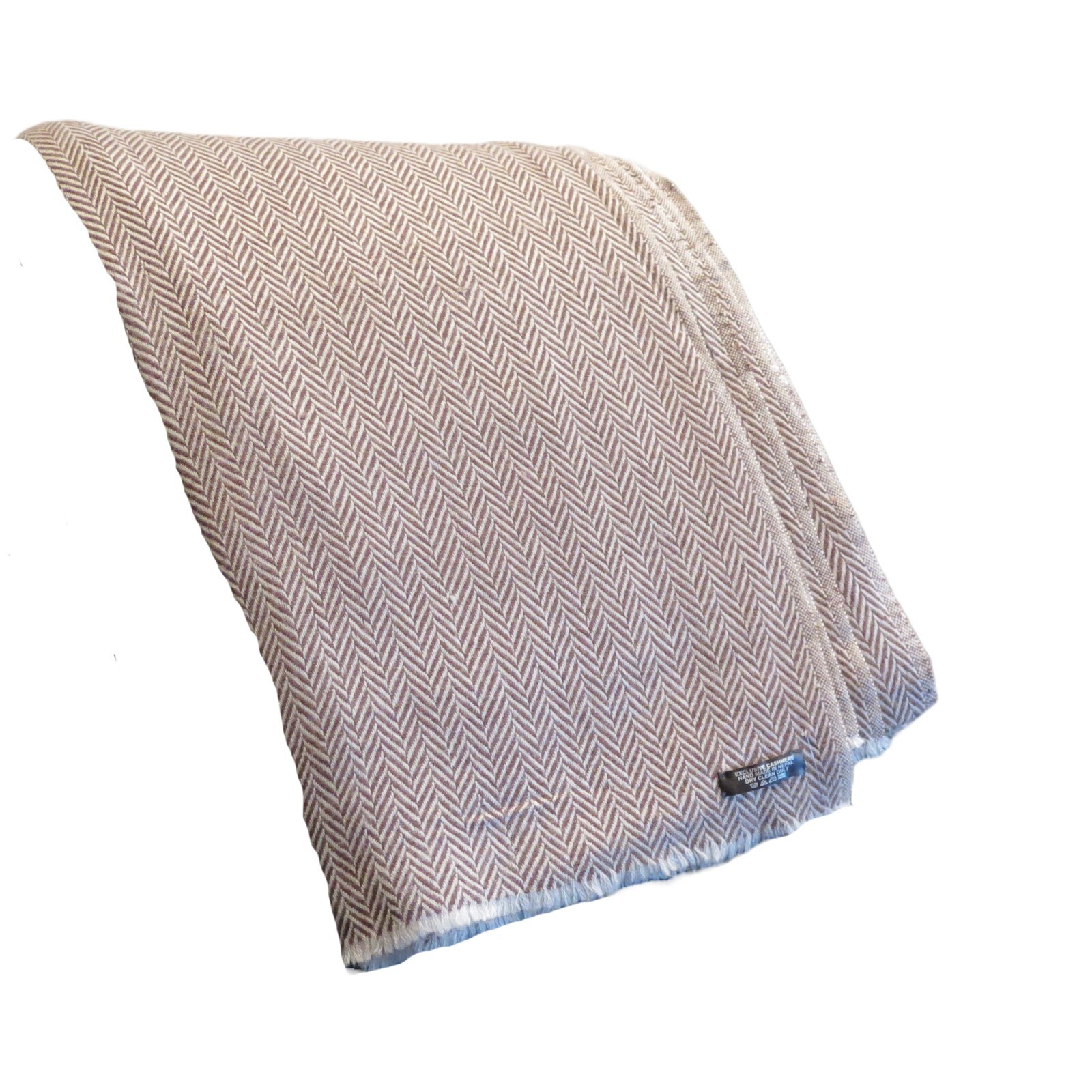 Cashmere | Blanket/Throw | 4 Ply | Hand Loomed | Natural | 2 Color |Gray/Lt Gray