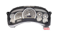 US Speedo Stainless Steel Gauge Face Kit White Text Matching Pointers GM 2003-06 gallery