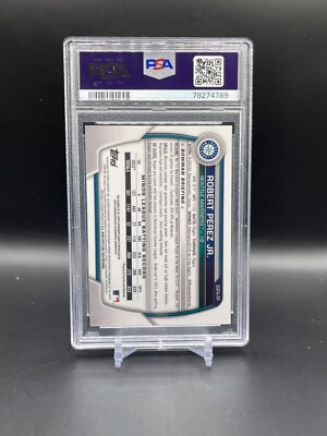 2023 Bowman Chrome Sapphire Robert Perez Jr Aqua Auto /99 PSA 10 