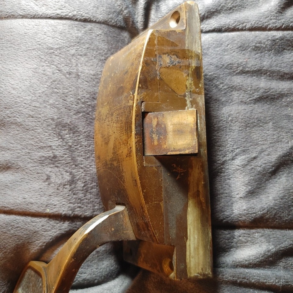 Antique 1950s SARGENT GREENLEAF Bank Push Door Handle Heavy Brass & Strike Plate eBay