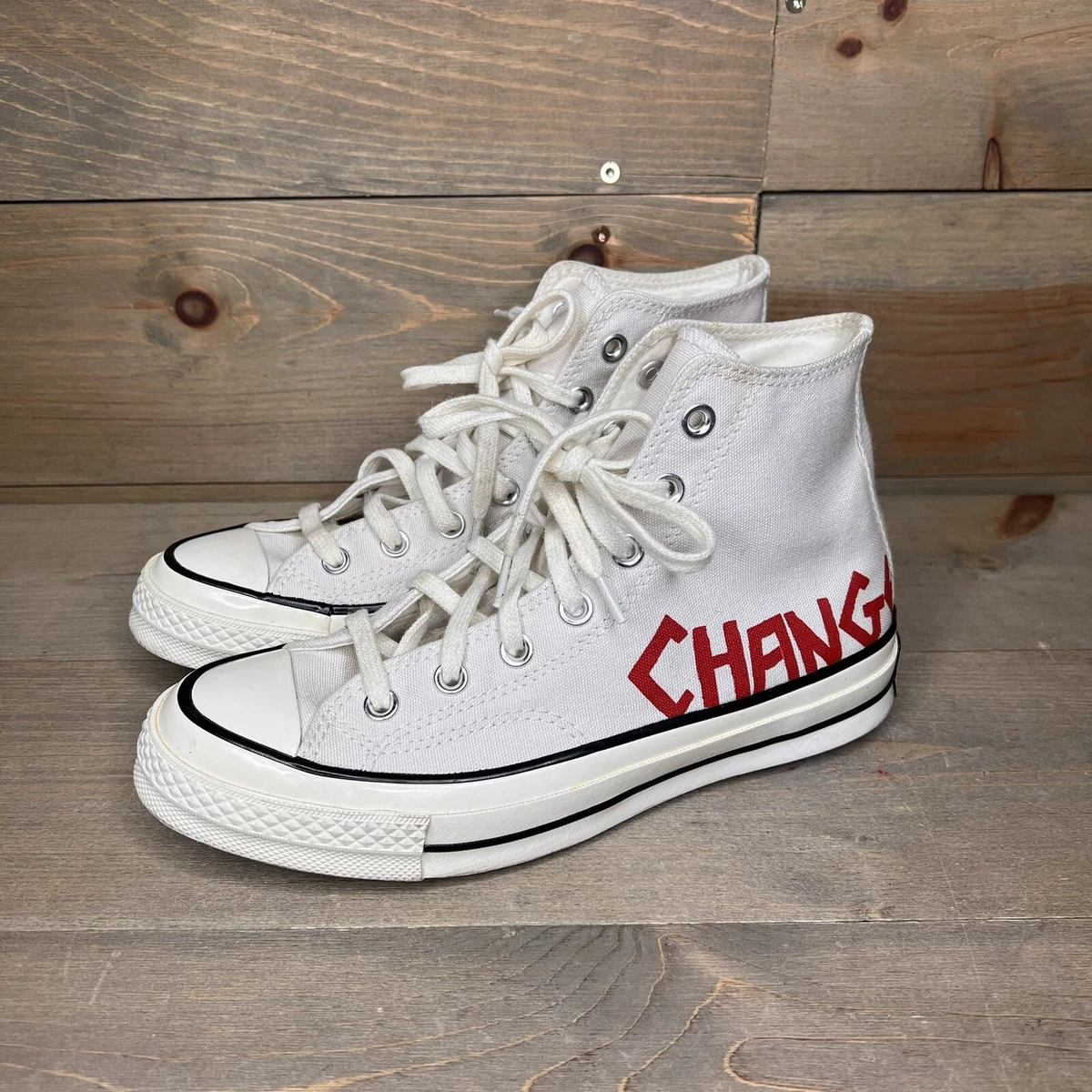 Hightop Chuck Taylor 70 Create Change Parchment Men&#039;s 5.5 Wmn&#039;s 7.5 | eBay