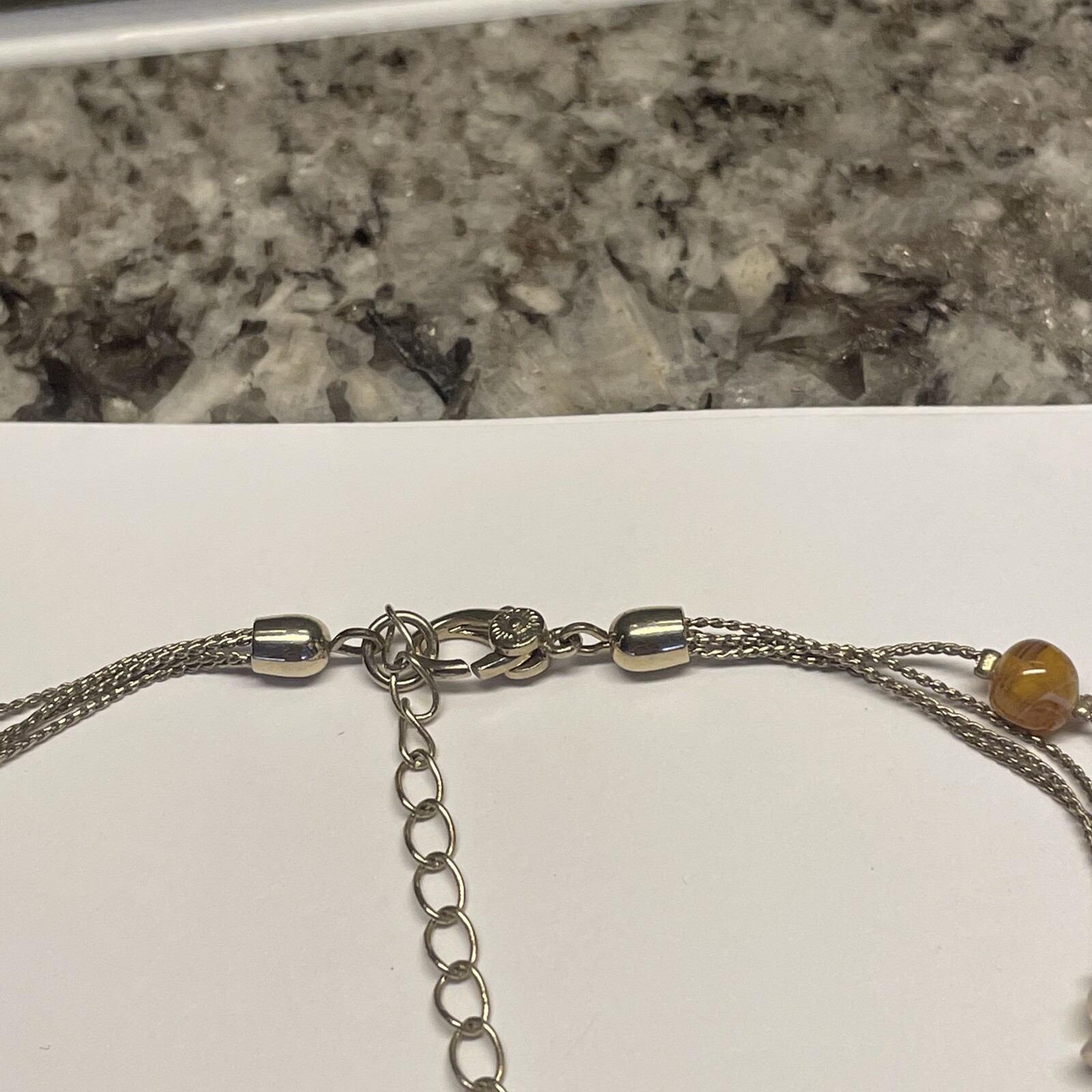 Pretty Signed Monet Multi Strand Beaded Necklace - image 12