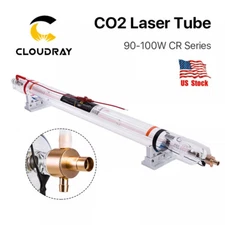 Cloudray 90W CO2 Tube Length 1250mm Dia.80mm Metal Head US Stock #F7