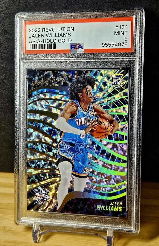 2022 Jalen Williams Panini Revolution Holo Gold Prizm /10 Rookie Asia PSA 9 RC - Image 2 of 4
