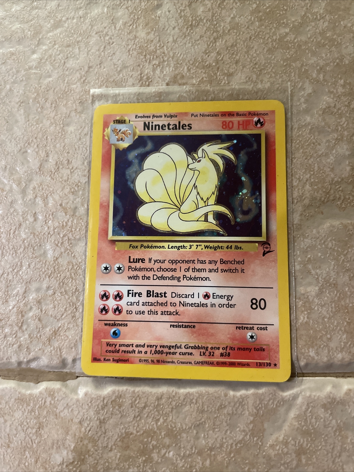 Pokémon TCG Ninetales Base Set 2 13/130 Holo Unlimited Holo Rare