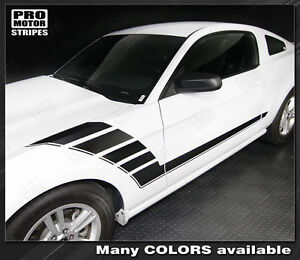Ford Mustang Rear Quarter Side Stripes Decals 2010 2011 2012 2013 2014 Pro Motor