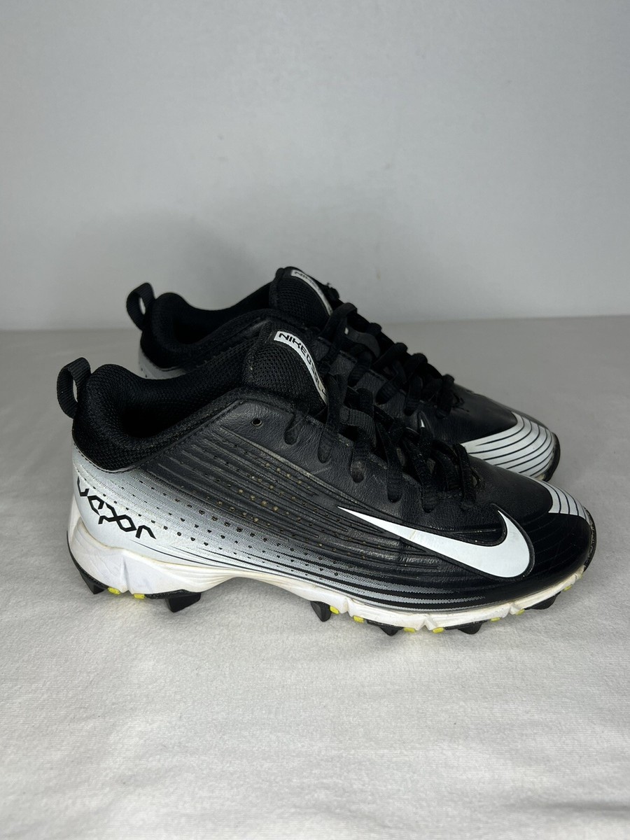 NIKE 2015 Fastflex VAPOR Black White Cleats Youth 1Y Outdoor