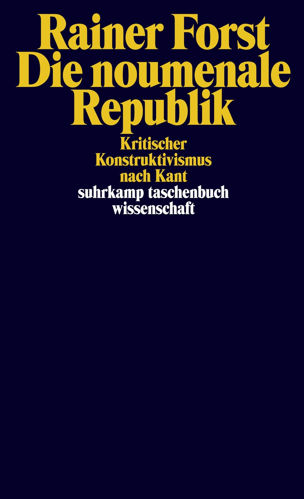 Thumbnail - Die Noumenale Republik | Kritischer Konstruktivismus Nach Kant |