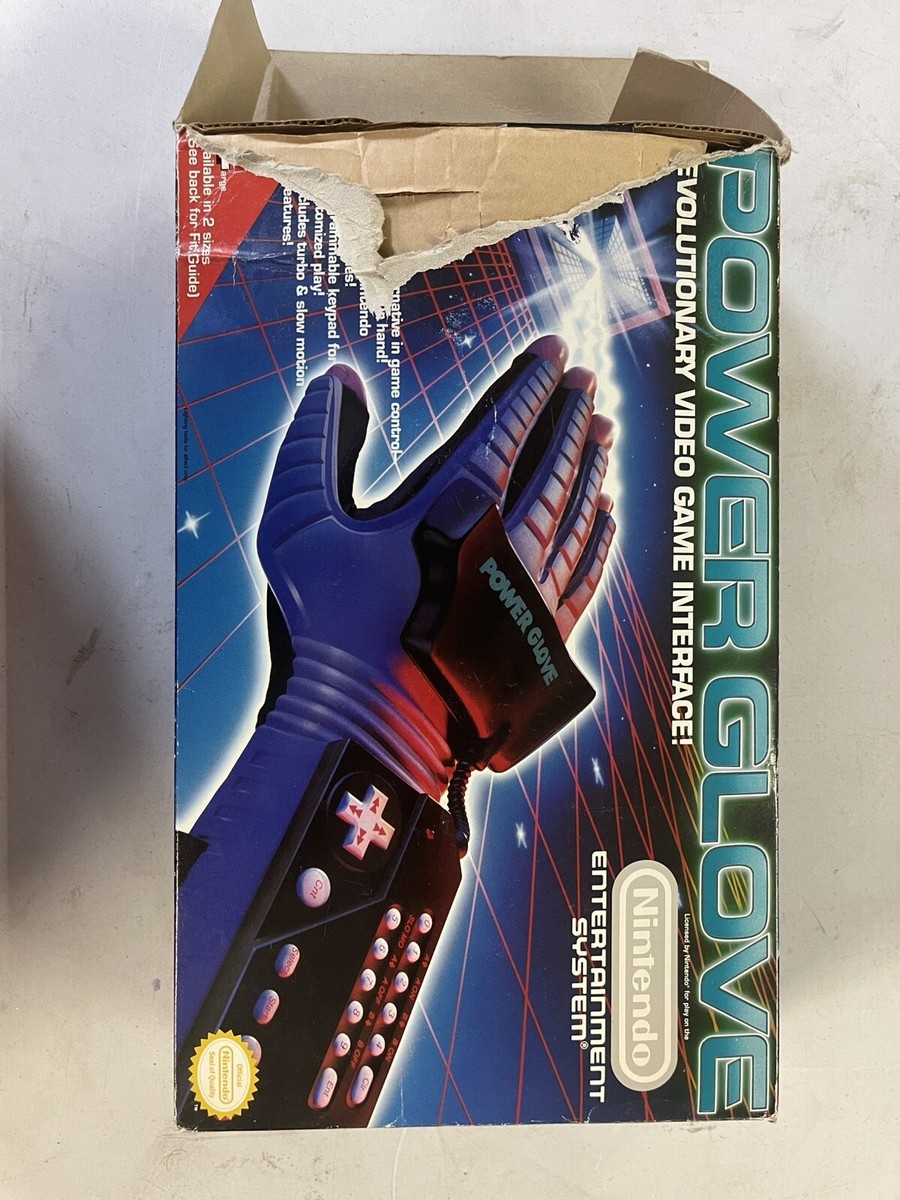 VTG Nintendo NES Power Glove Controller Large Extremely RARE!! Sz L  Original Box