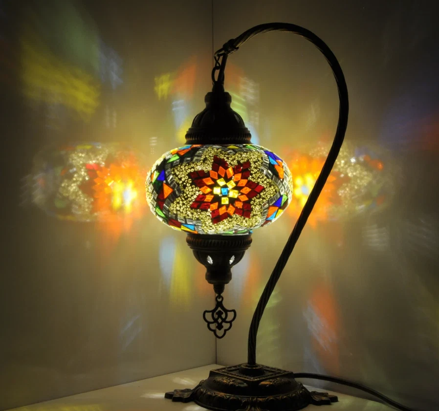 LAMP LANTERN Moroccan 手工制作 BRONZE — 第 3/3 张图片
