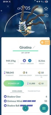 Shiny Giratina Ursprung Pokemon Garantiert Glück 3 Züge Registriert Oder 30 Tage