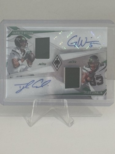 2024 Phoenix Garrett Wilson Tyler Conklin Phenomenal Duo Jersey Patch Auto /49 - Picture 3 of 3
