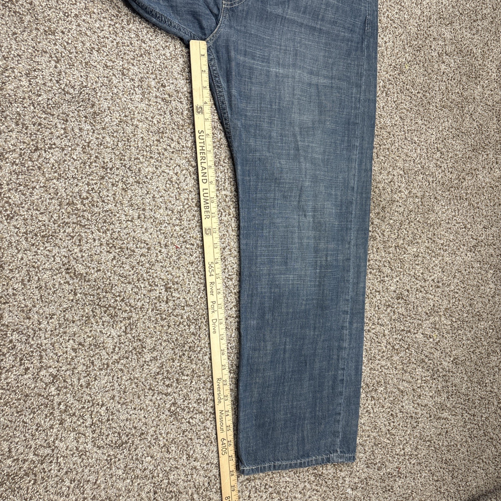 Levis 569 Jeans Men 42x30 Blue Loose Fit Straight Leg Denim Skater (Fit 44x28) - View 9