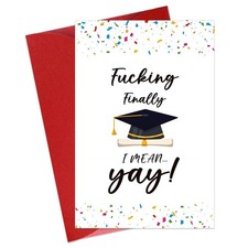 Funny Graduation Cards for Graduates Her Him Class of 2026 Congrats Greeting ...