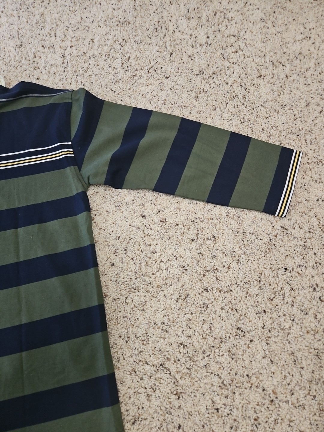 Vintage New W/ Tags Y2K Tommy Hilfiger Long Sleeve Striped Rugby Polo Shirt Sz L