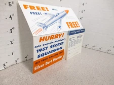 Ovaltine Capt Captain Midnight premium plane decoder club kit store display 1957