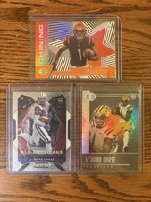 JAMARR CHASE RC lot (3) 2021 Prizm DP All Americans Illusions Rookie LSU Bengals