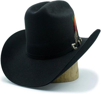 Texana Tombstone 20X Los Dos Carnales (Viejon) Style Western Cowboy Hat - Black