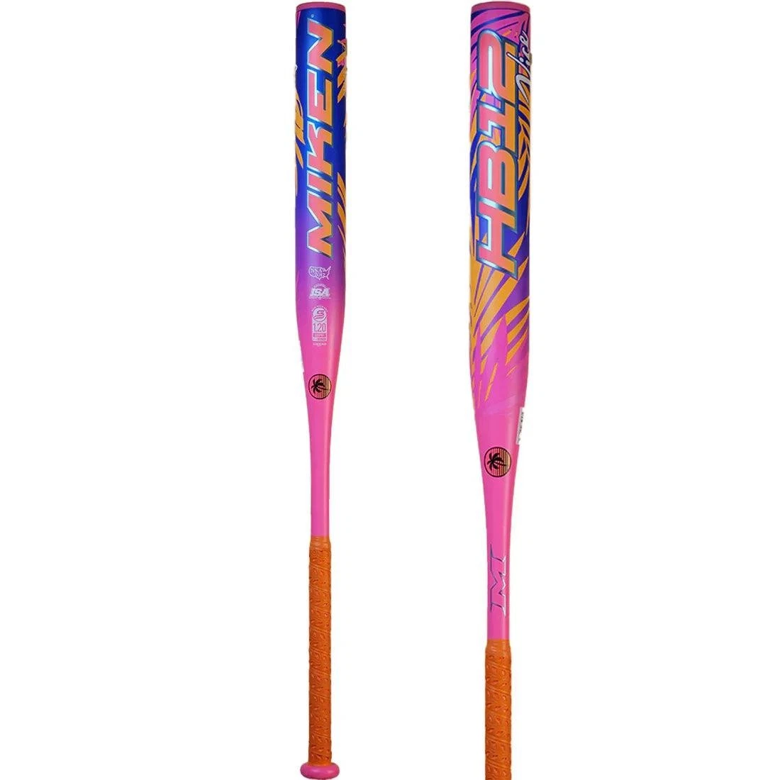 Batte Softball Miken Vicious 34" 28 Oz - Lancement Lent - Noir - Occasion