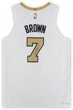 Framed Jaylen Brown Celtics Signed Nike 2025-26 City Edition Authentic Jersey