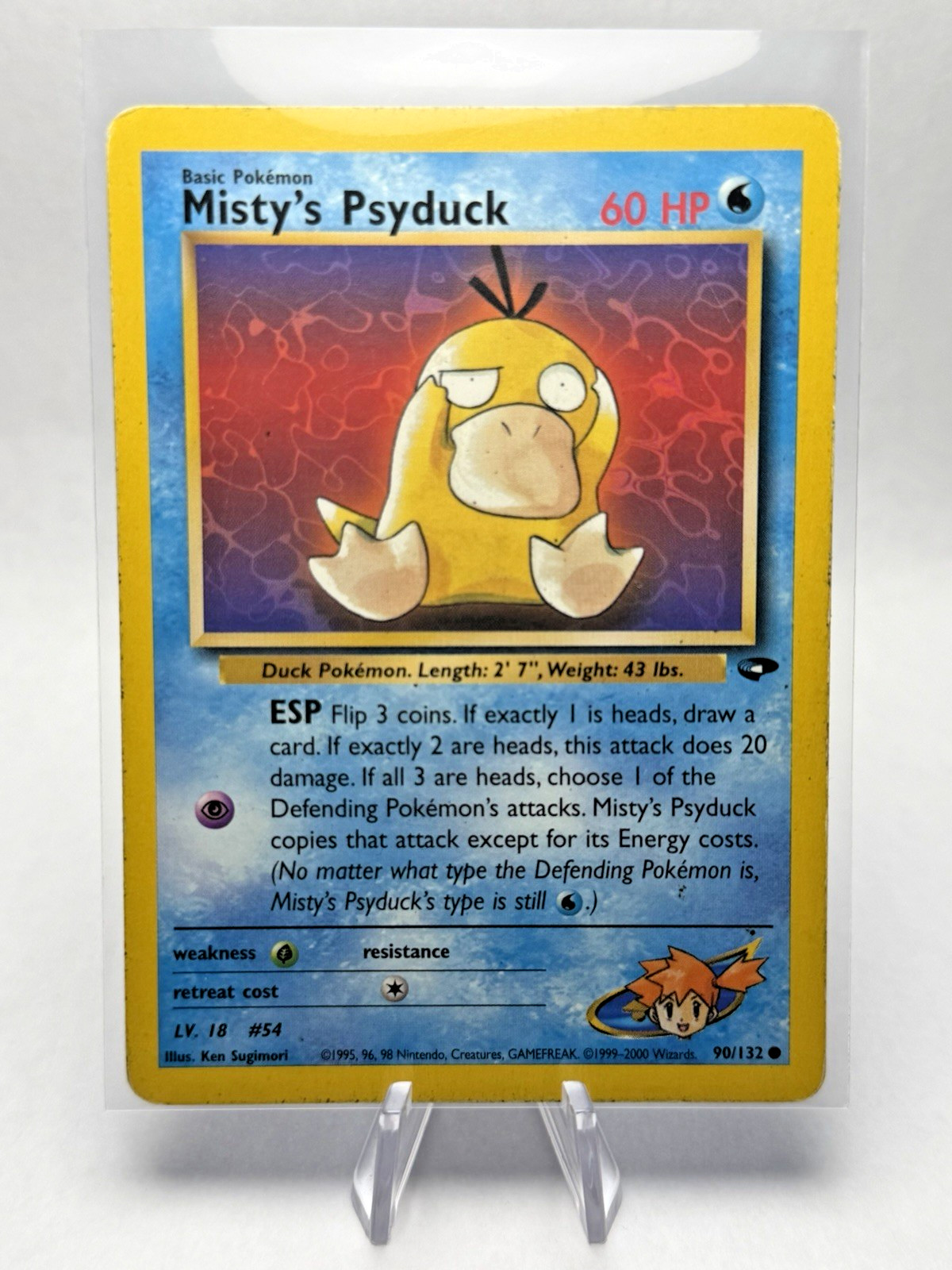 Pokemon Card Gym Challenge Misty's Psyduck 90/132 Common - MP