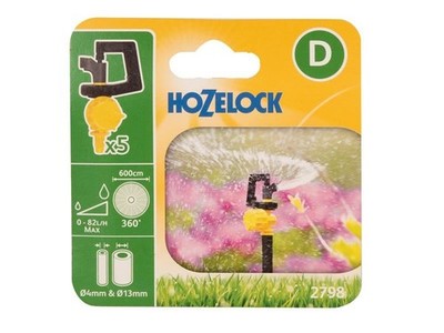 Hozelock - 2798 Adjustable 360° Mini Sprinkler (Pack 5)