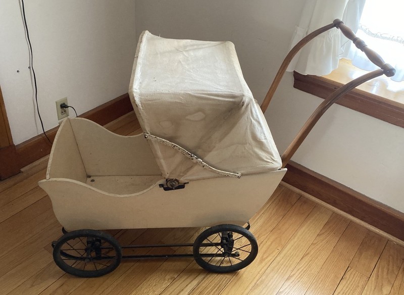 Raithel Convertible Sleigh. Antique Stroller Baby Carriage. Little Falls NY. 