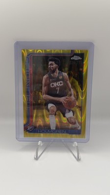 2025-26 Topps Chrome Update Thunder Chet Holmgren Gold Parallel  /275 NBA
