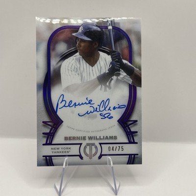Bernie Williams 2025 Topps Tribute Auto /75 Inscribed 51 Yankees #04/75