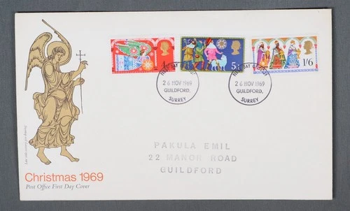 MayfairStamps Great Britain FDC 1969 Christmas Combo First Day Cover aax_59955