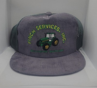 Vintage John Deere Trucker Hat Mesh Snapback Gray - Dealer Promo #18