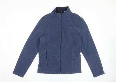 Decathlon Herren Wander Fleece Jacke blau Gr. S Full Zip Outdoor