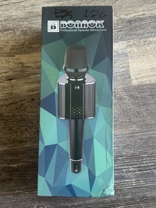 BONAOK G20 Professional Wireless Karaoke Microphone – Black – Brand New in Box