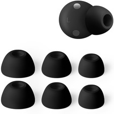 Silicone Ear Tips for Beats Solo Buds, Eartips Earbuds Earpads Black, L/M/S