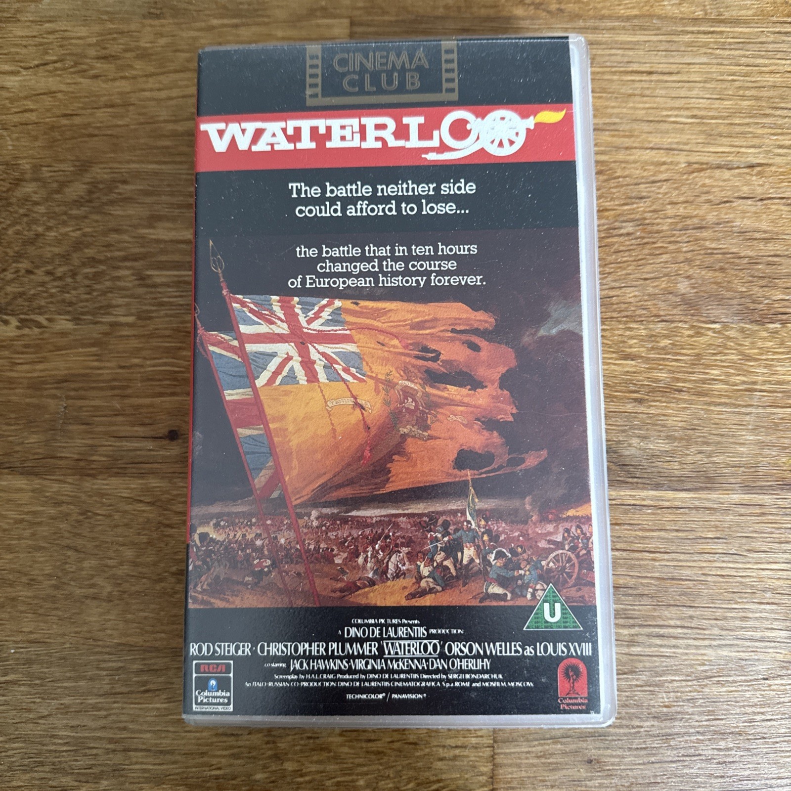 Waterloo (v1996) VHS Video,Retro Rod Steiger, Christopher Plummer, Orson Welles