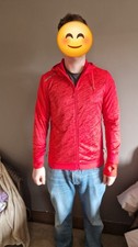 Men's Medium Bright Red Sports Jacket Decathlon With Thumb holes