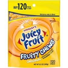 Juicy Fruit Chewing Gum, Value pack - 120 Count Bulk Gum Bag