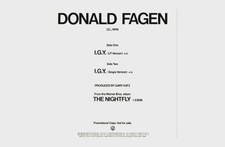 Donald Fagen - 'I.G.Y. What A Beautiful World ' 12"