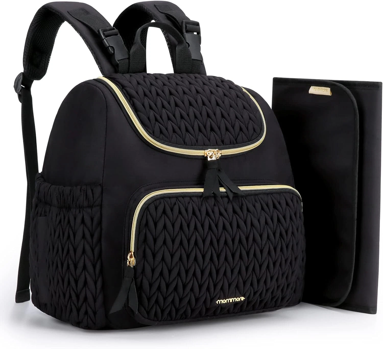 Changing Bag Mini Backpack with Insulated Pockets, Foldable Changing Mat &