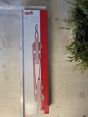 GOKI Flaschenzug 53978 Seilwinde Holz Kinder Spielzeug 12 m Seil 50 kg Zuglast