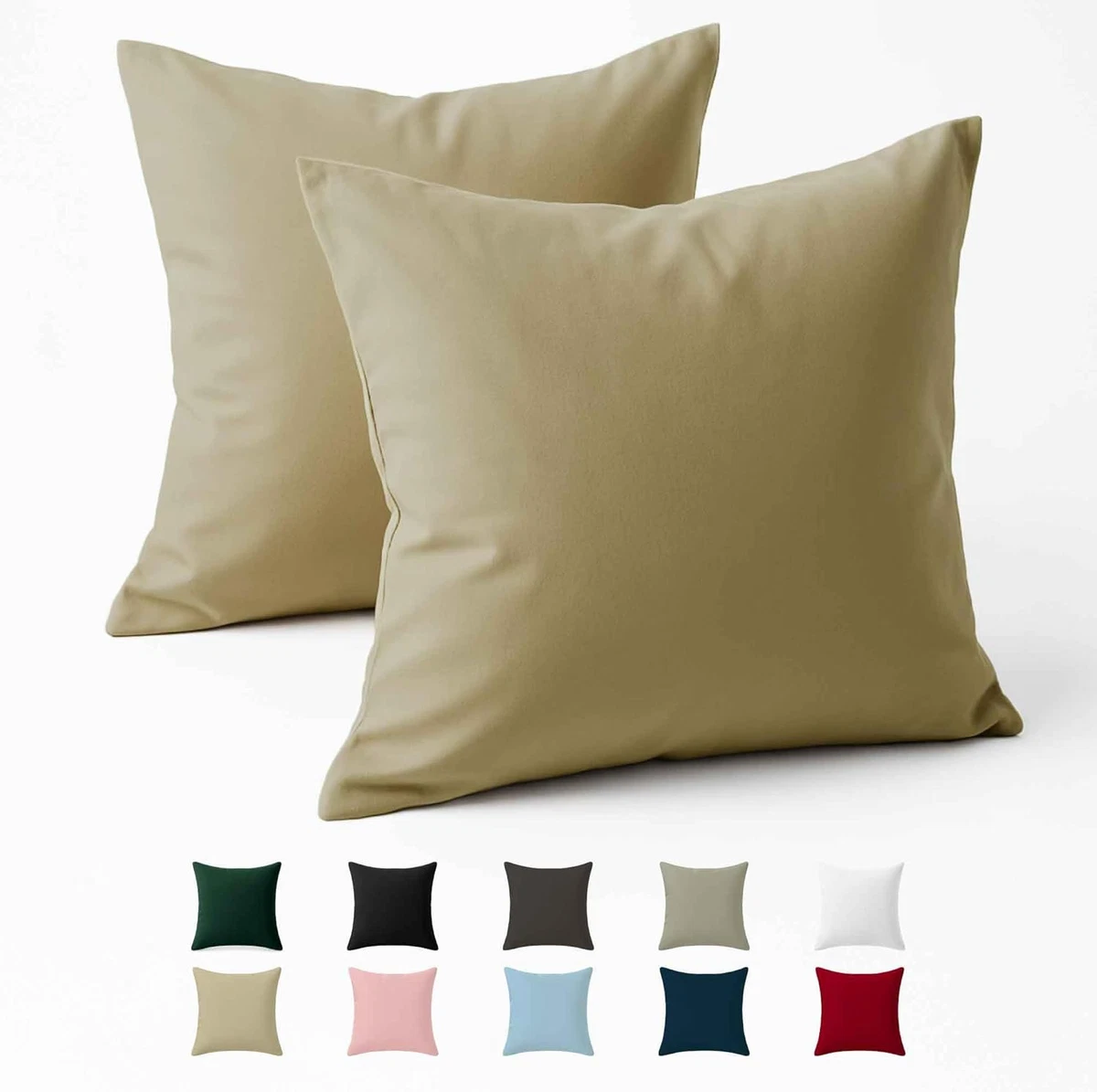 Homemissing Federa per cuscino in pelle bovina, 50,8 x 50,8 cm, federa