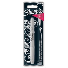Metallic Permanent Marker Fine Tip Silver 1 Count