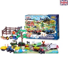 Image of Mini Working Machines Advent Calendar: 6 Die-Cast Farm Vehicles for Holiday Fun