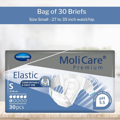 MoliCare Premium Incontinence Brief, 6D - Moderate Absorbency Adult Diaper wi... - Picture 2 of 6
