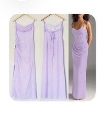 Azazie Maxi Dress Lilac Size 6 